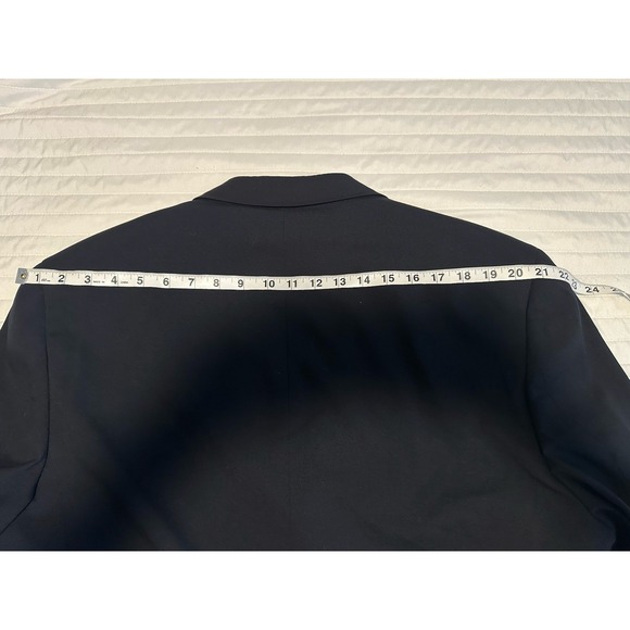 Men's Tommy Hilfiger Vintage Navy Wool Blazer Sport Suit Jacket 46L USA - Picture 16 of 16